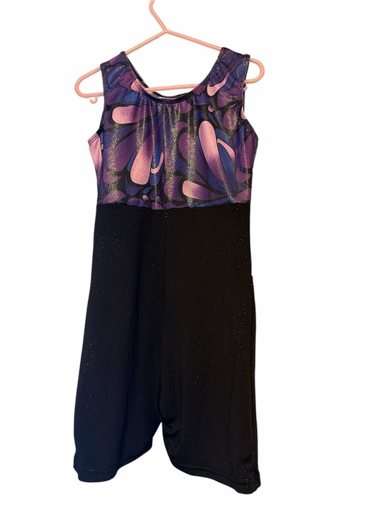 Other - Girls Black and Purple Printed Leotard